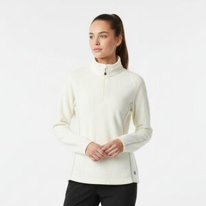Mountain Hardware Ivory Fleece Zip Sport Top L